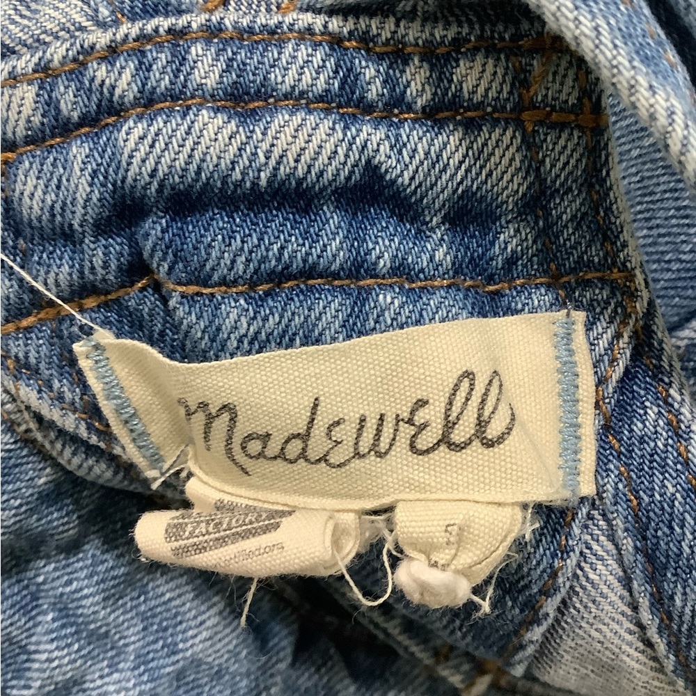 Madewell Adirondack Short Overall Denim - Picture 5 of 10